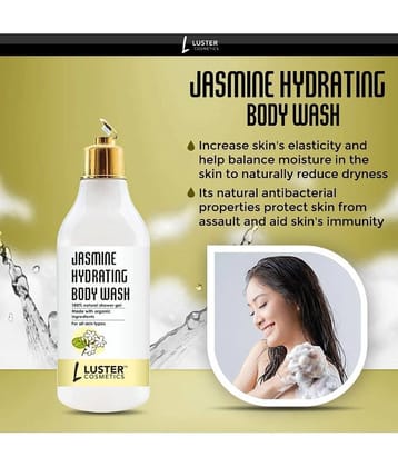 Luster Cosmetics Jasmine Hydrating Body Wash shower Gel | For Men & Women | Deeply Hydrates | Body Wash 300 mL