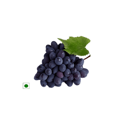 Fresh Grapes - Bangalore Blue (Approx 500Gm), 1 Unit Pack