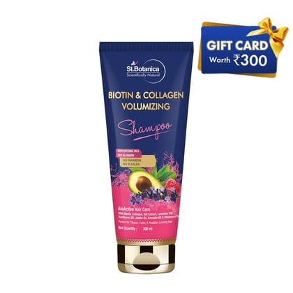 Biotin & Collagen Volumizing Hair Shampoo, 200ml With 300 Gift Card