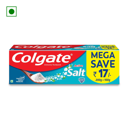 Colgate Active Salt Germ Fighting Toothpaste, 300 gm Tube