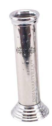 Indian Art Villa Steel Hammer Step Design Bud Vase -12 cms Height , TWO sets.