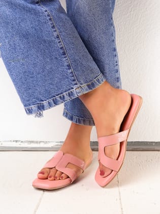 Orla Pink Flats-Pink / 36