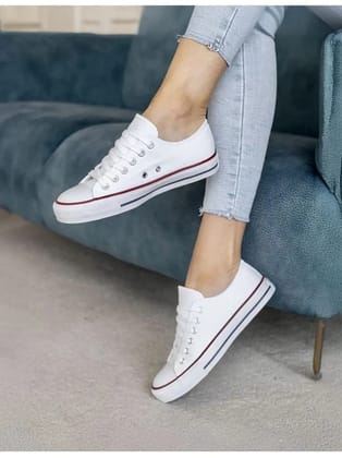 Trenduty White Womens Sneakers - None