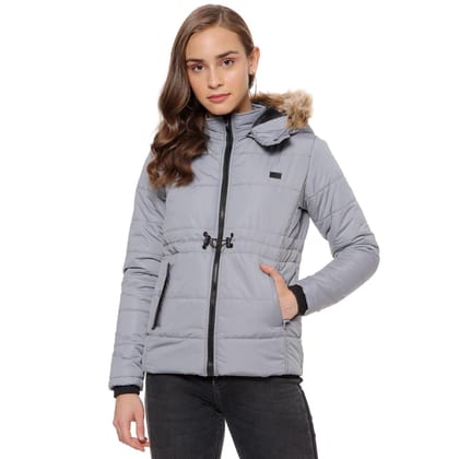 Campus Sutra Women Solid Winter Bomber Jacket-XL - None