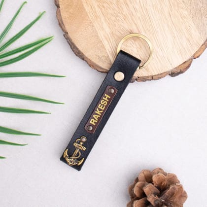 PERSONALISED KEYCHAIN - BLACK-Black
