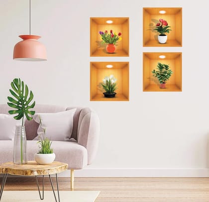 3D Wall Waterproof Decor stickers!-Set of 4 @ ₹899