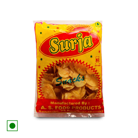 Surja Snacks Fried Aloo Chips, 100 gm Pouch