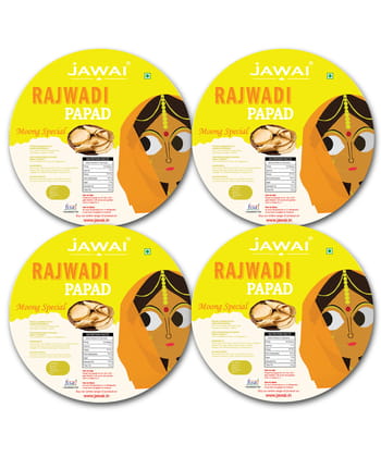 Jawai Moong Special Papad | Protein Rich Masala Papad | Handmade Papad | 100% Natural | Rajasthani Flavour | Zipper Packaging | Pack of 4-100g Each-400g