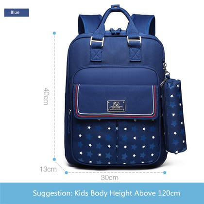 Sunshine 8 o'clock elementary school bag-Blue