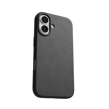 iPhone 16 Series: Full Grain Leather Case-iPhone 16 / Black