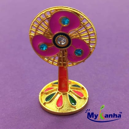 standing toy fan for mandir decoration