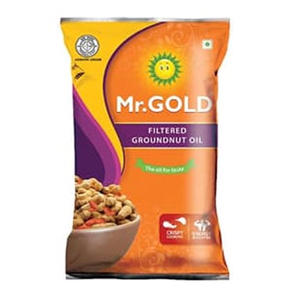 Mr.Gold Filtered Ground Nut Oil Pp 1 ltr