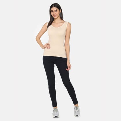 Vami Sleeve- less Thermal Top For Women in Skin Color S