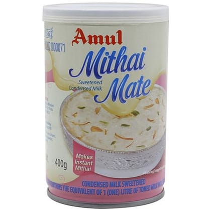 Amul Sweetened Condensed Milk Mithai Mate, 400 G Tin(Savers Retail)