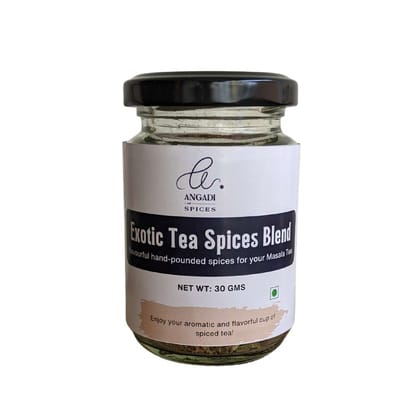 Exotic Tea Spices Blend | Infuse Your Tea Ritual with Flavorful Delight-Sleek Glass Bottle