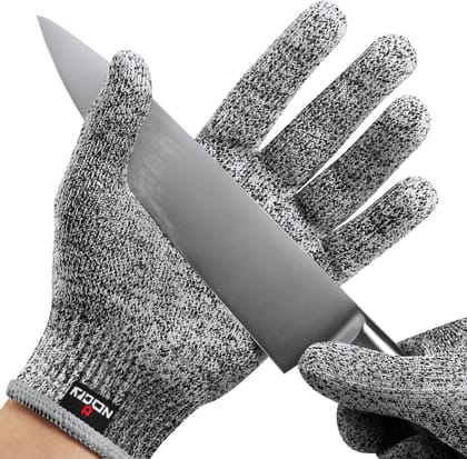 Premium Cut Resistant Gloves Food Grade — Level 5 Protection; Ambidextrous; Machine Washable; Superior Comfort and Dexterity