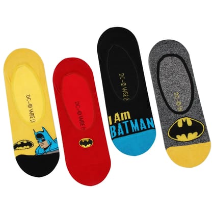 Batman Unisex Cotton Loafer Socks - Pack of 4