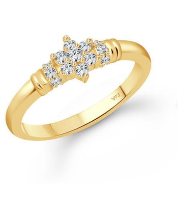 Vighnaharta Incredible Gold Plated  CZ Ring  for Women - None