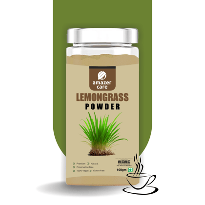 AmazerCare Pure Lemongrass Powder - Aromatic Flavor Enhancer | For Tea, Cooking and Seasoning | All-Natural Culinary Grade | 100% Pure Lemon grass-100gm