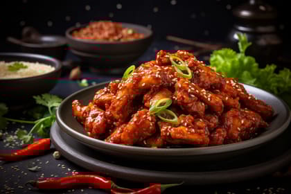 Korean chilli wings (6 pcs)
