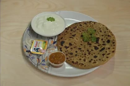 Desi Ghee Aloo Achari Paratha