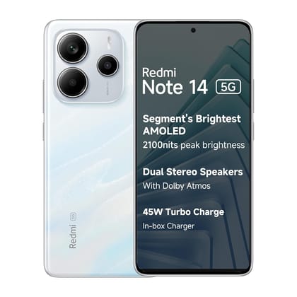 Redmi Note 14 5G (6GB+128GB), Mystique White