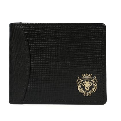 Black Saffiano Leather Wallet-FS