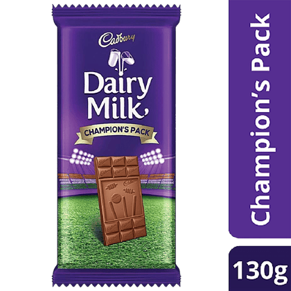 Cadbury Dairy Milk Chocolate Bar - Champion Pack, 130 G