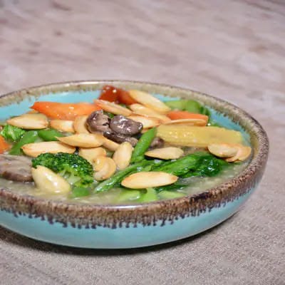 Green Veg Almond Sauce