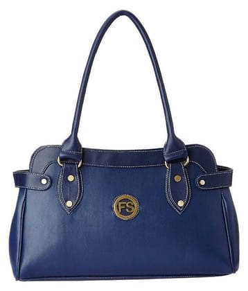 Fostelo - Blue Fabric Shoulder Bag - Blue