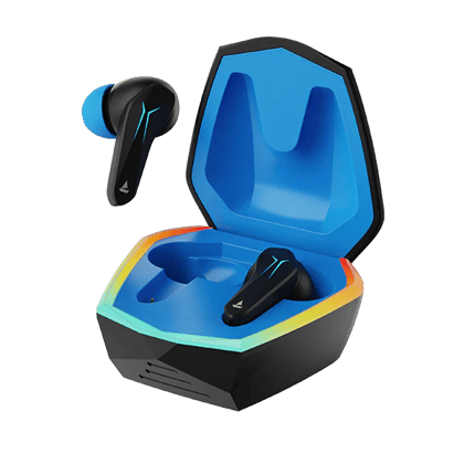boAt Immortal 121 | Bluetooth Gaming Wireless Earbuds with BEAST™️ Mode (40ms Low Latency), ASAP™️ Charge, 40 Hours Playback, & Blazing RGB Lights Black Sabre