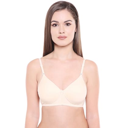 Bodycare Women Cotton Spandex Full Coverage Lightly Padded Regular Bra 6588-Skin