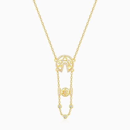 Golden Layered Mandala Necklace