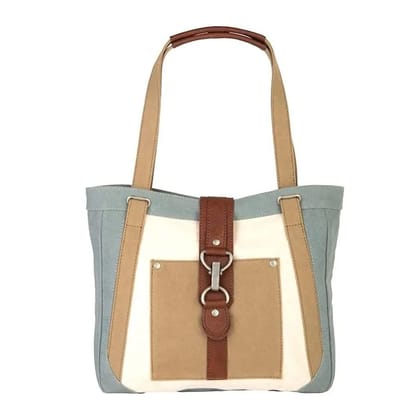 Mona B Canvas Handbag for Women | Zipper Tote Bag for Shopping, Travel | Shoulder Bags for Women (Multi-Coloured) - MD-5905