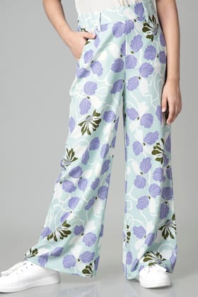 Beautiful Floral Bottom For Girls-1 Year / Light Blue / KBT05-DPPS10053-65%-1-NIL-NIL-NIL-NIL-THG07-FS01-ZPH023-NIL-NIL-NIL
