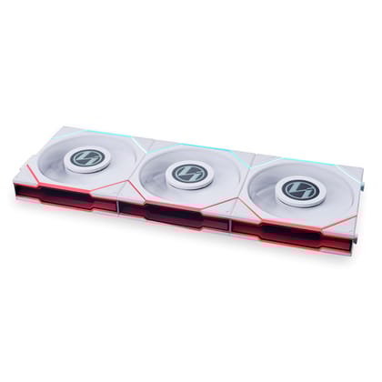 Lian Li UNI FAN TL LCD 120mm-3 RGB Case Fan, White, Pack of 3