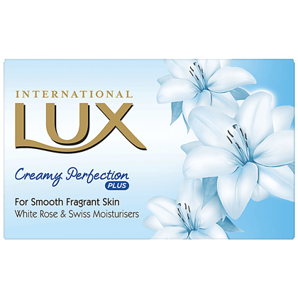 Lux International White Flower Creamy Perfection Soap Bar, Enriched With Swiss Moisturizers, 75 G Carton(Savers Retail)