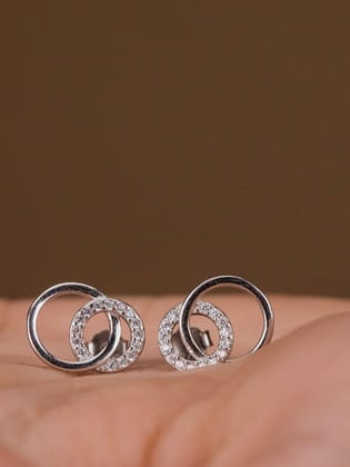 Celestial Drops Earrings-Silver