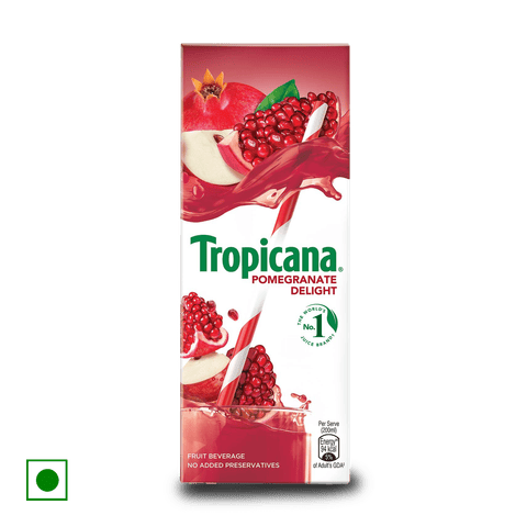 Tropicana Fruit Juice Drink-Pomegranate Delight, 180 ml Tetrapack