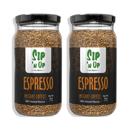 Sip ‘n Up by, Alpino Premium Instant Coffee Espresso 50g 50 G - BUY 1, GET 1 FREE!