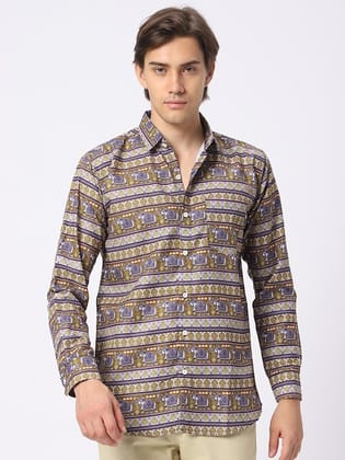 Ethnic Motifs Printed Classic Casual Shirt