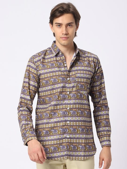 Ethnic Motifs Printed Classic Casual Shirt
