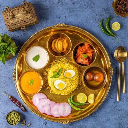 Egg Biryani Thali