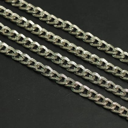 Metal Chain Silver 1 Mtr-Silver / Iron