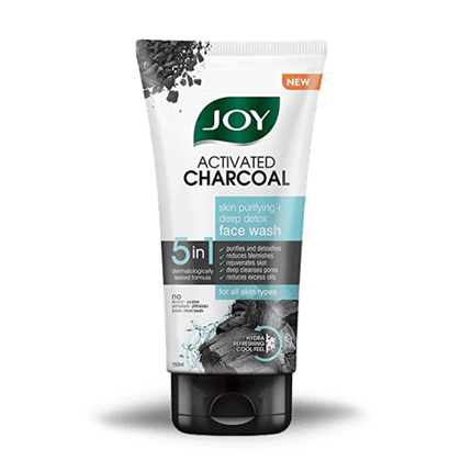 Joy Activated Charcoal Face Wash, 150 ml Tube