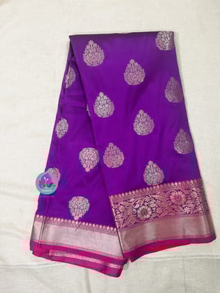 Semi silk banaras saree-XS