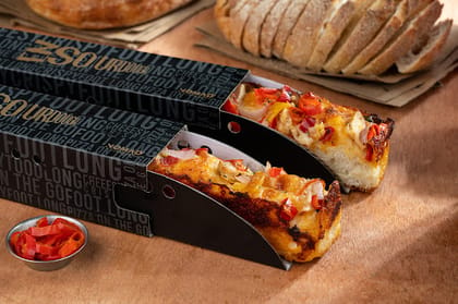 Sourdough Grilled Chicken With Roasted Pepper Footlong Pizza