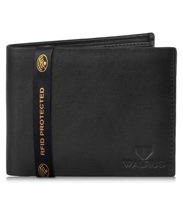 Walrus Leather Black Casual Regular Wallet