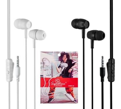 DC SIgnaturegnee DNM-20 Multi Function Button Wired in Ear Earphone- 1 Piece  by Ruhi Fashion India