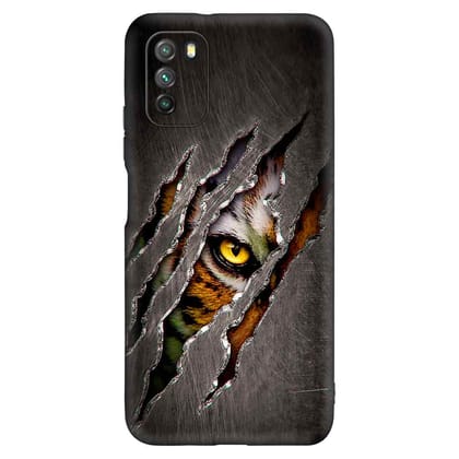 Thriller Eyes POCO M3 Premium Embossed Mobile cover